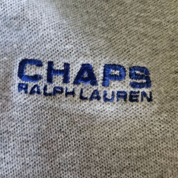 Ralph Lauren Grey w Blue Stripe Shirt Mens Large Timeless Classic Vintage 90s - Picture 6 of 8